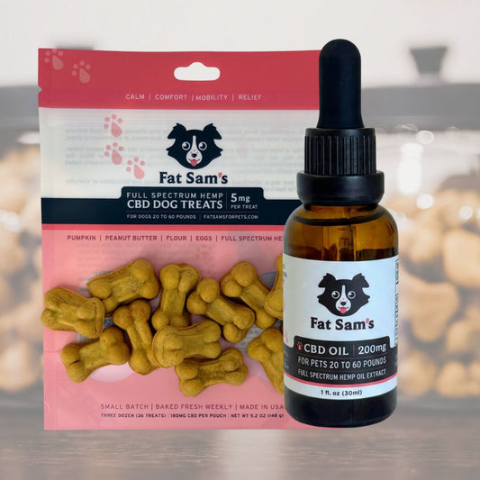 CBD Oil Drops & Pumpkin Peanut Butter Treats Bundle